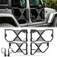 Steel Tubular Half Doors X Tactical Style Offroad Trail Doors (07-18 Jeep Wrangler JK)