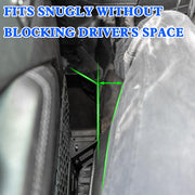 2PCMetal Front Door Storage Box Pockets (18-24 Jeep Wrangler JL JLU 4XE  & 20-24 Gladiator JT, Not Fit Power Seats)