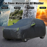Anti-Hail Car Cover Compatible with Jeep Wrangler 4 Door 2007-2025,Hail Blanket for Cars Full Cover All-Weather Protection Car Cover with Reflective Strips