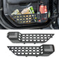 2PC Metal Front Door Pocket Storage Box (18-24 Jeep Wrangler JL JLU 4XE & 18-24 Gladiator JT & 20-24 Rubicon Sport Sahara, Not Fit Power Seats）