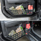 2PC Metal Front Door Pocket Storage Box (18-24 Jeep Wrangler JL JLU 4XE & 18-24 Gladiator JT & 20-24 Rubicon Sport Sahara, Not Fit Power Seats）