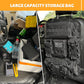 Tactical Vehicle Seat Back Storage Bag with 5 Removable Molle Bags, Dual Water cup bags 4 Different Sizes of Multi-Pocket Management Panel Storage Bags for All Vehicles