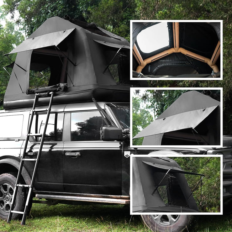 3 in 1 Multifunctional Rooftop Overland Water Camping Inflatable Waterproof Tent With Ladder (SUVS / Jeep / Bronco / Trucks)