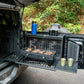 Tailgate Table Storage Lock Box Multi-Functional Rear Foldable Table Cargo Shelf Storage Molle Panel Camping Desk (21-25 Ford Bronco, Not Fit Bronco Sport)