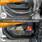 2PC Metal Front Door Pocket Storage Box (18-24 Jeep Wrangler JL JLU 4XE & 18-24 Gladiator JT & 20-24 Rubicon Sport Sahara, Not Fit Power Seats）