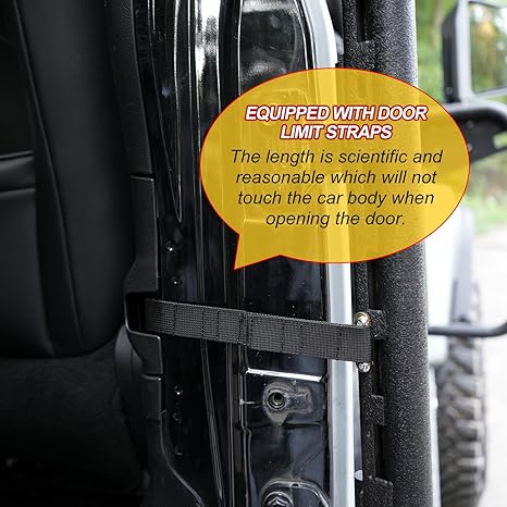 Tube X Tactical Half Doors / 4 Pack (18-24 Wrangler JT/JL 4 door)