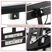 Tailgate Table Molle Panel Foldable Cargo Shelf Aluminum Alloy Storage Shelf (07-24 Jeep Wrangler JK JKU JL JLU, Not Fit JK Models with Stock Subwoofer)