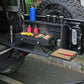 Multi-Functional Rear Foldable Table Cargo Shelf Storage Molle Panel Camping Desk (07-18 Jeep Wrangler JK JKU / 18-24 Jeep Wranger JL JLU）