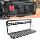 Tailgate Table Molle Panel Foldable Cargo Shelf Aluminum Alloy Storage Shelf (07-24 Jeep Wrangler JK JKU JL JLU, Not Fit JK Models with Stock Subwoofer)