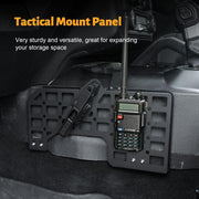 Gun Holder with Molle Panel (21-25 Ford Bronco), Polymer Fast Holster, Center Console Metal Pistol Holster Available for Glock 9mm/SW40/357/G17/G19/P320