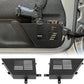 Metal Front & Rear Door Storage Box, Door Side Insert Organizer Box Pockets for 2007-2018 Jeep Wrangler JK 2/4 Door 2pcs(Black)