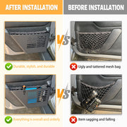 2PC Metal Front & Rear Door Storage Box Door Side Insert Organizer Box Pockets (07-18 Jeep Wrangler JK 4 Door)