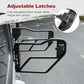 Tubular Half 4 Doors with Side View Mirrors, Off-Road Steel Doors for Summer Trail Adventure（18-24 Jeep wrangler JL JLU, 20-24 Gladiator JT）