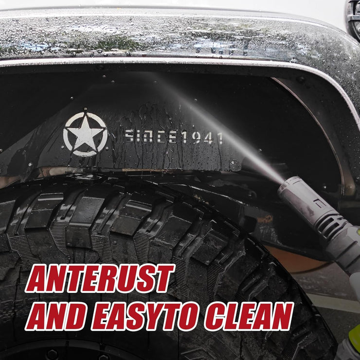 Perfect Fit Durable Protection Front & Rear Inner Fender Liners（07-18 Jeep Wrangler JK & JKU）