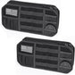 2 Packs Car Sun Visor Organizer, Car Organizer with Zipper Visor Organizer Storage Pouch, Glasses Clip, Card Holder, Molle Panel for Tactical Gears, for Most Vehicles, SUVs & Trucks