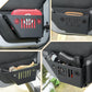 Rear door storage box Compatible with 2007-2018 Jeep Wrangler JK, Door Side Insert Organizer Box Metal Door Net Pocket Replacement Door Organizer Panel, 2pc