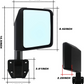 MAIKER Mirrors for Half Doors Fits with tubular doors Side View Mirror Reflection Mirrors Compatible with 2007-2025 Jeep Wrangler JK JL Gladiator JT & 1987-1995 Jeep Wrangler YJ