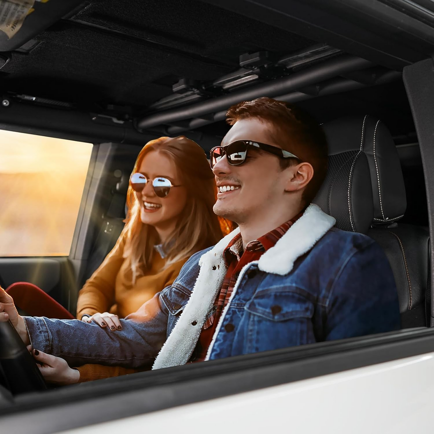 MAIKER Neck Pillows Compatible with 2021-2024 Ford Bronco 2/4 Door Softness Driver Front Seat Headrest Pillow 100% Memory Foam and Breathable Cover, 1pc