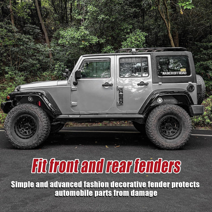 Perfect Fit Durable Protection Front & Rear Inner Fender Liners（07-18 Jeep Wrangler JK & JKU）