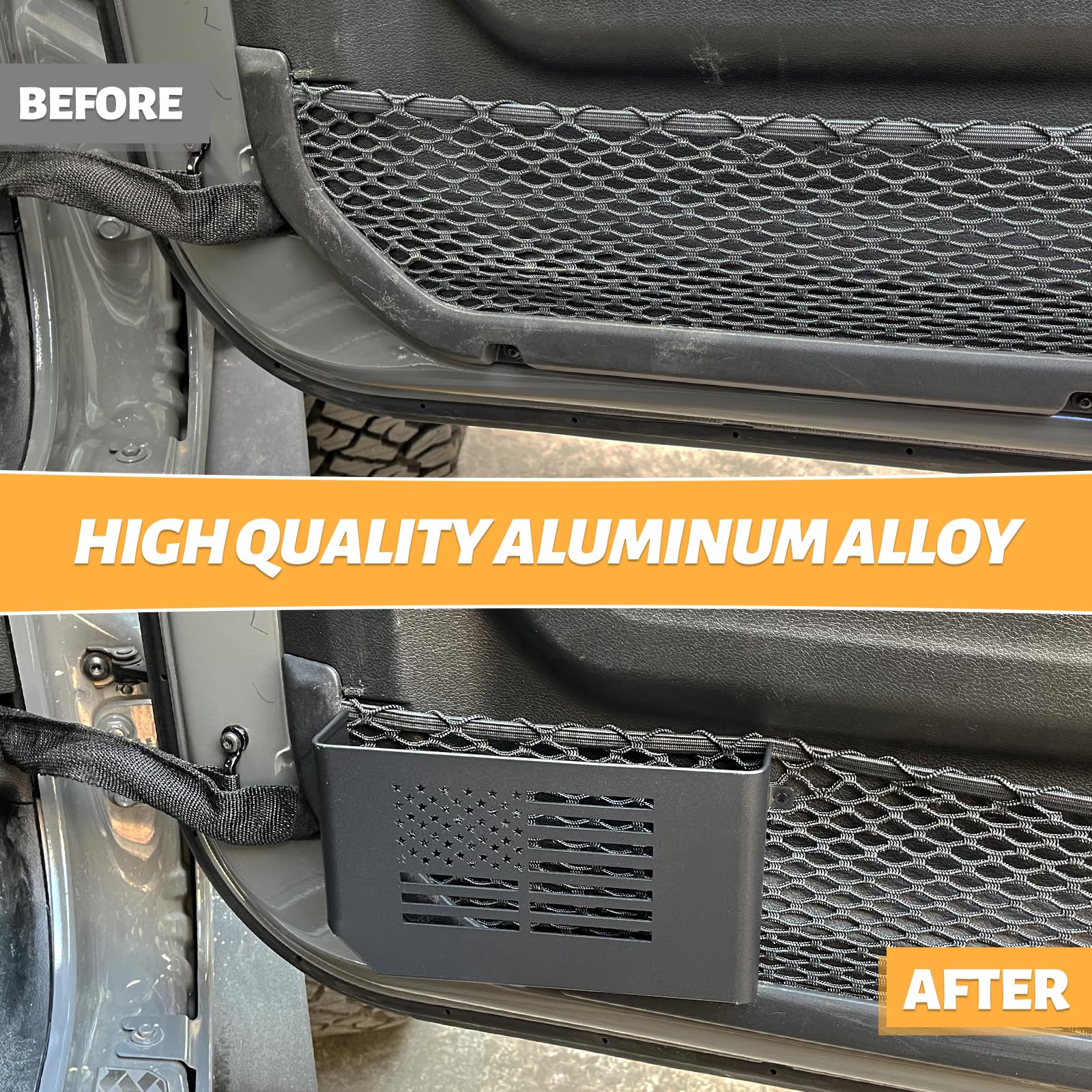 MAIKER Metal Front Door Pocket Storage Box Compatible With