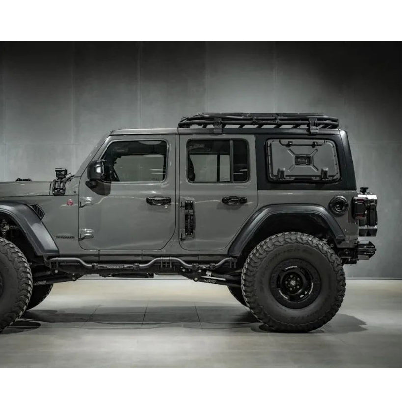 Awaken Series Aluminum Black Roof Rack (18-24 Jeep Wrangler JL)