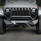 X Style Front Bumper with Winch Plate Compatible with Wrangler JK (2007-2018) Heavy Duty Black Textured Manganese Steel Construction