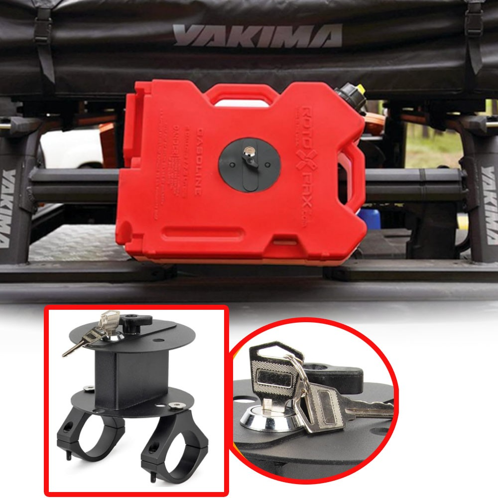 UTV ATV Metal Water Tank Mount with Lock & Key, Water Tank Bracket Compatible with Polaris RZR Pioneer Yamaha Can Am Maverick X3