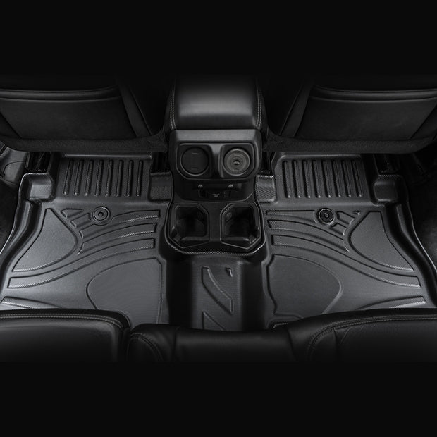 Maiker Offroad 3PCS Non-Slip Waterproof Durable TPE ECO Car Floor Mats （Jeep Wrangler 18-24 JL, Not for 2 Door and JL Unlimited Models)）