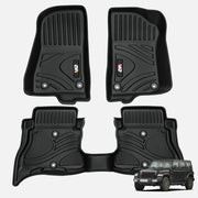 3PCS Non-Slip Durable TPE ECO Car Floor Mat (21-24 Jeep Wrangler JL 4xe , Not for 2 Door and JL Unlimited Models)
