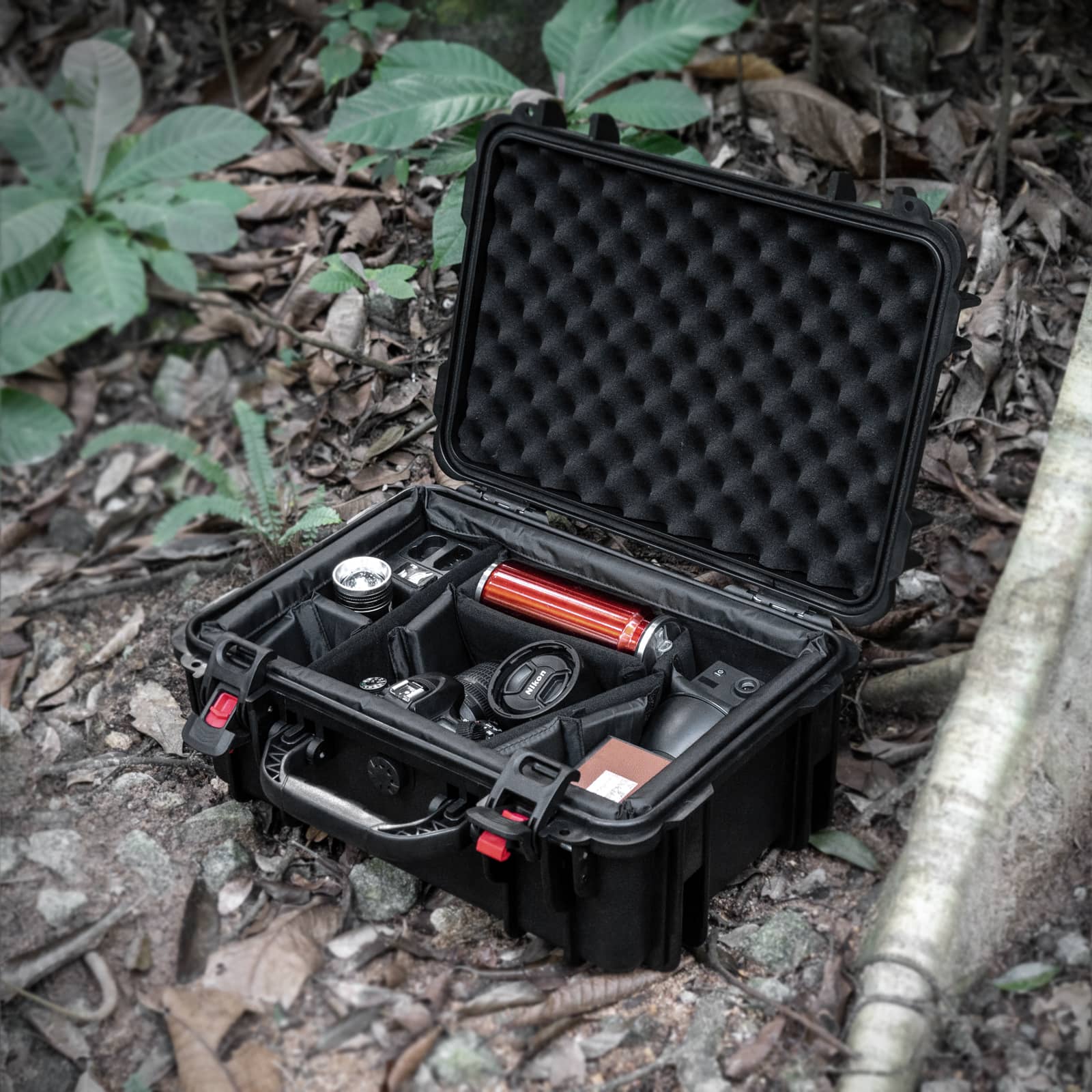 Waterproof Hard Case with Lid Storage Box and Dividers – Maiker
