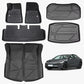 Odorless TPE Floor Mat for Tesla Model 3 2023-2025 6 PCS Waterproof Duty-Proof Fully Surrounded Floor Liner Protection Foot Pad