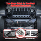 X Style Front Bumper with Winch Plate Compatible with Wrangler JK (2007-2018) Heavy Duty Black Textured Manganese Steel Construction