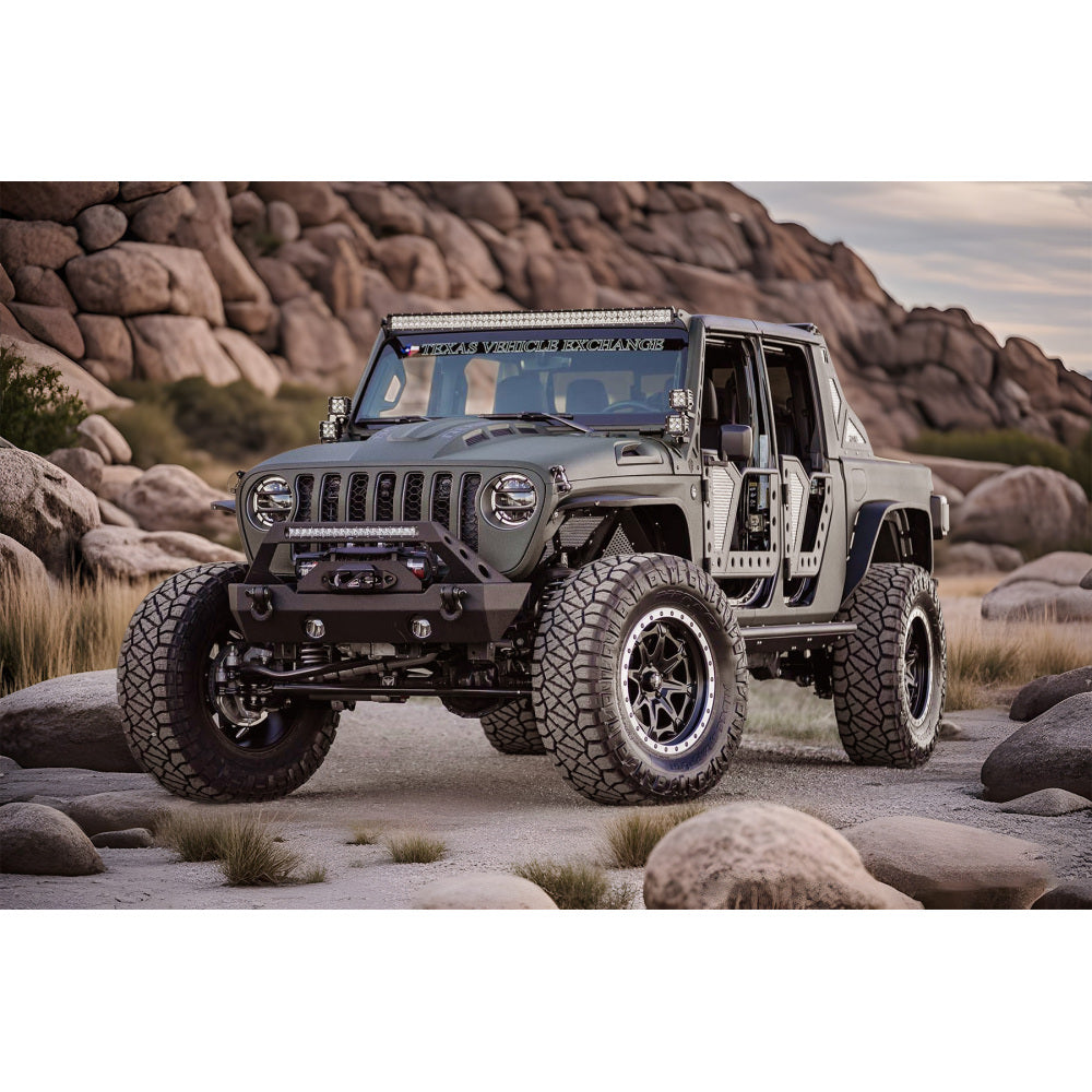 Vented Heat Dispersion Hood Compatible with Jeep Wrangler JL JLU 2018-2024 Gladiator JT 2020-2024 Avenger Style Metal Replacement Hoods Accessory(Not Fit Mojave and 392 Models)