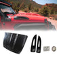 Vented Heat Dispersion Hood Compatible with Jeep Wrangler JL JLU 2018-2024 Gladiator JT 2020-2024 Avenger Style Metal Replacement Hoods Accessory(Not Fit Mojave and 392 Models)