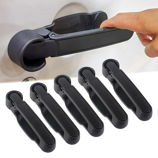 Pressing Button Release Exterior Door Handles Kit Compatible with 2007-2018 Jeep Wrangler JK JKU 2 Door/4 Door