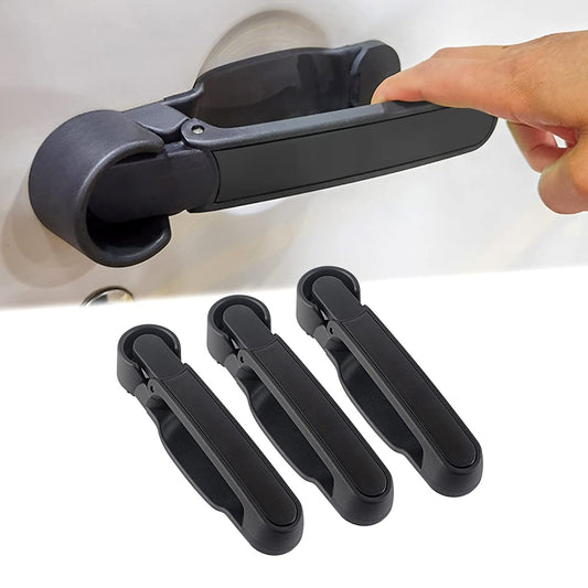 Pressing Button Release Exterior Door Handles Kit Compatible with 2007-2018 Jeep Wrangler JK JKU 2 Door/4 Door
