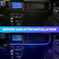 Car Interior Atmosphere Light 7 Colors LED Strip Lights for Center Control Passenger Position (21-24 Ford Bronco, Not for Sport）