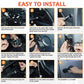 Pressing Button Release Exterior Door Handles Kit Compatible with 2007-2018 Jeep Wrangler JK JKU 2 Door/4 Door