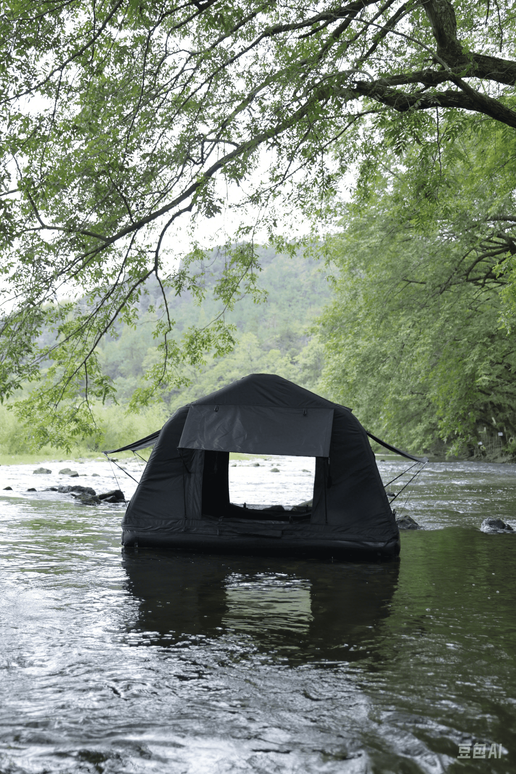 3 in 1 Multifunctional Rooftop Overland Water Camping Inflatable Waterproof Tent With Ladder (SUVS / Jeep / Bronco / Trucks)