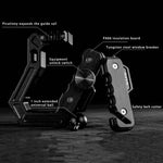 MAIKER Aluminum Alloy Multifunction Grab Handle with Window Breaker, Seat Belt Cutter, 1 inch Ball Head for 2007-2017 Jeep Wrangler JK, Black