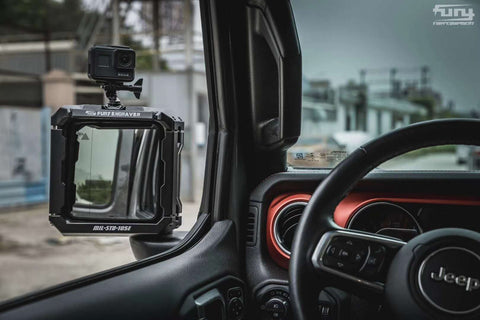 MAIKER multifunctional rearview mirror rain shield for 2007-2018 Jeep Wrangler JK