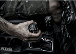 MAIKER Black Gear Shift Lever Knob Cover Kit for Jeep Wrangler JK JKU 2011-2018 (Awake Series )