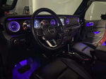 MAIKER Air Vent LED Atmosphere Lights 32 Colors Ambient Light Turbine Outlets Lamp Air Conditioner Covers for 2018-2020 Jeep Wrangler JL (4pcs)