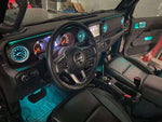 MAIKER Air Vent LED Atmosphere Lights 32 Colors Ambient Light Turbine Outlets Lamp Air Conditioner Covers for 2018-2020 Jeep Wrangler JL (4pcs)
