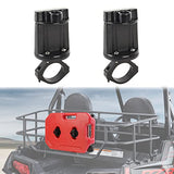 UTV ATV Gas Can Mount 2 Pack, Oil Mounting Holder Gas Tank Cans Holder for 10L Red Fuel Tank Barrel, 1.75"-2" Roll Bar Compatible with Polaris RZR Pioneer Yamaha Can Am Maverick X3