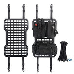AL4X4 Two sets Tactical Rigid Molle Aluminum Insert Panel with Multifunctional Storage Bag,Medical First Aid Utility Pouch,Water Cup Bag Modular Platform and 20 Fastening Tape for Jeep,SUV,Car, 2