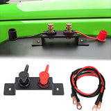 UTV Car Slingshot Battery Jump Post, Remote Battery Charging and Jumper Battery Terminals Relocation Kit for UTV ATV Can-Am X3 Car Trucks RV Tractor Mower Boat, Fits in Factory Holes and Hardware
