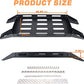Interior Rear Cargo Basket Rack Aluminum Alloy Shelf Luggage Storage Carrier (07-18 Jeep Wrangler JK JKU 4 Doors)
