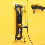 Door Hinge Step Aluminum Alloy Folding Foot Peg with Corkscrew for 2007-2021 Jeep Wrangler JK JKU JL JLU