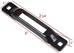 6 E-Track Single Slot Tie-Downs Mini Powder-Coated Steel Anchor Tie-Down Slots - for E-Track Ratchet/Cam Straps | Secure Motorcycles, Cargo Loads, Bikes in Trailers, Pickups, Vans, Trucks